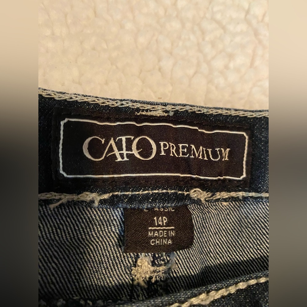 Cato premium 14P Stylish Dark Blue Women's Straight Leg Jeans - Picture 7 of 11